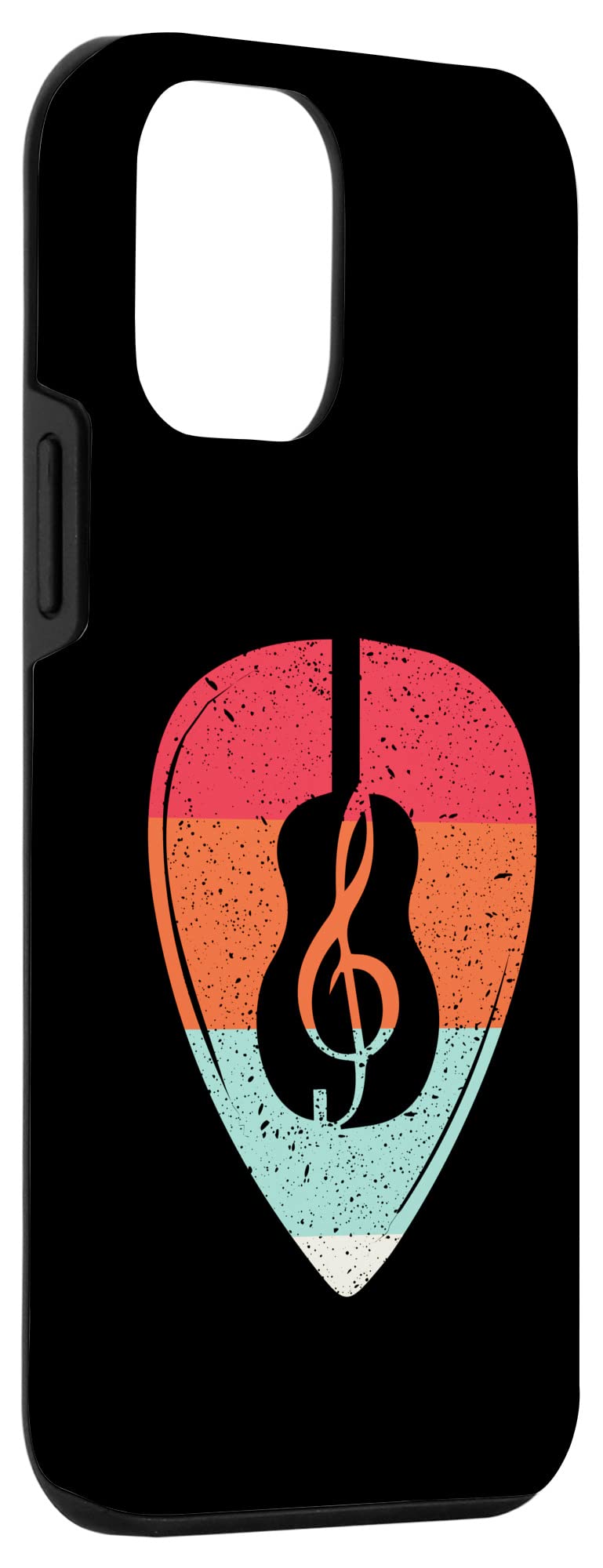 iPhone 12 Mini Guitar Pick Case - Musical Instrument Accessory with Acoustic Notes Design for Guitarists | Perfect for Practice, Performances & Music Lovers
