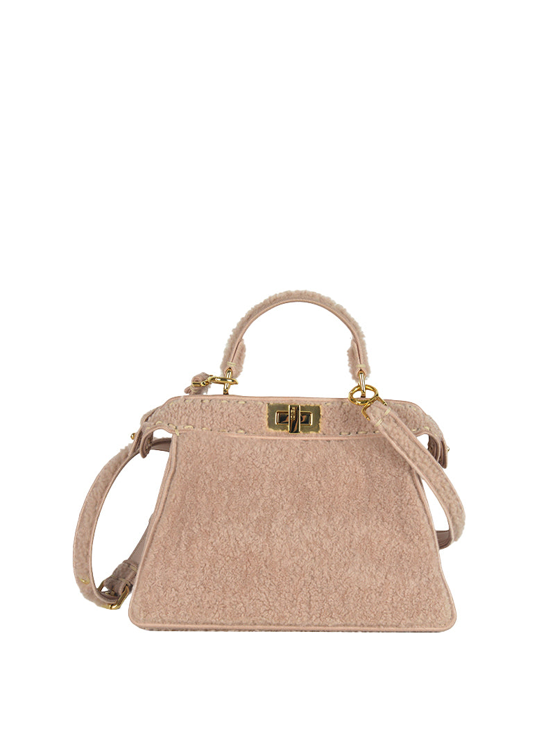 Fendi Peekaboo I See U Handbag in Montone Rosa Antico | Luxury Leather Tote Bag for Women | Perfect for Work, Travel & Everyday Use
