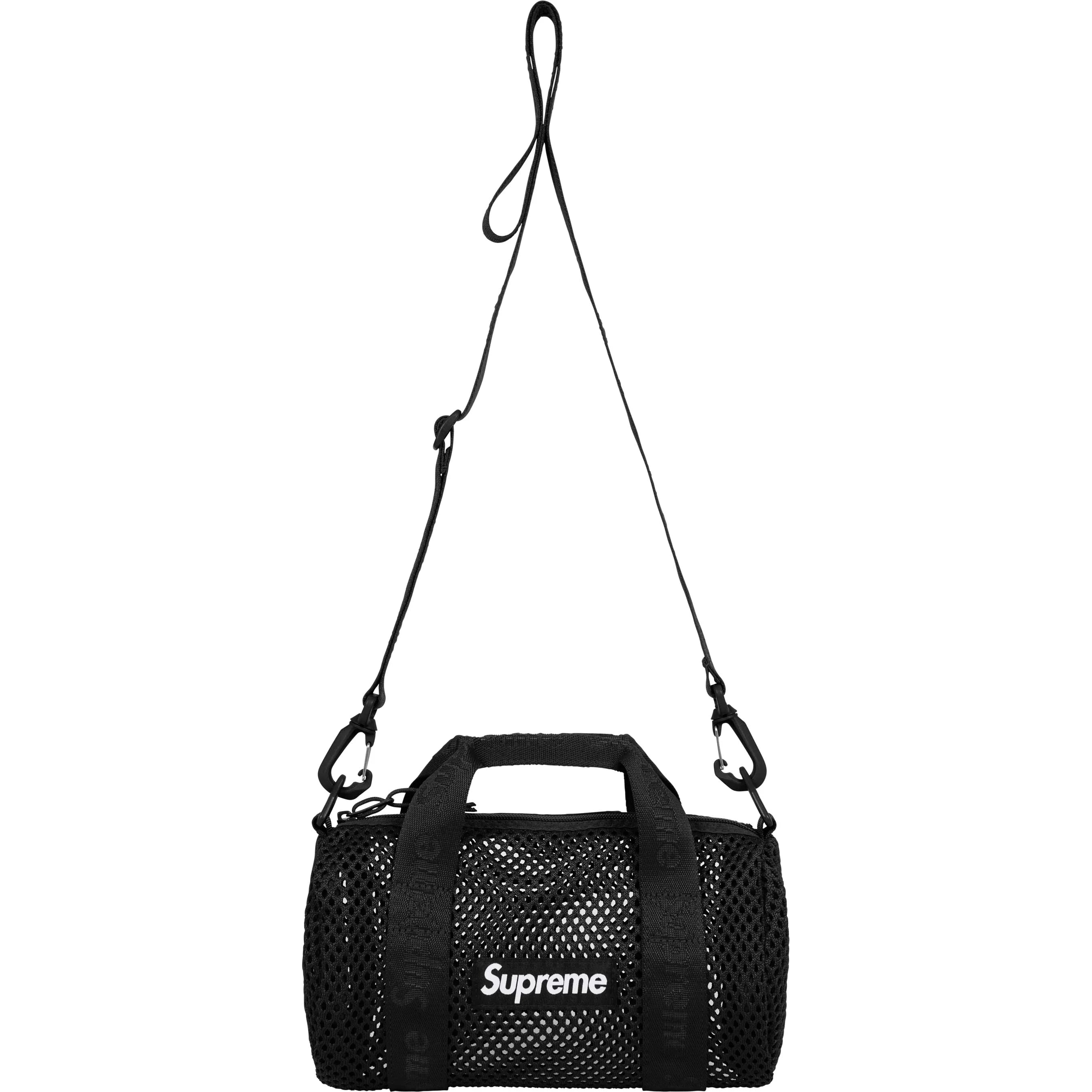 SUPREME 25SS Mesh Mini Duffle Bag - Lightweight Waterproof Gym Bag for Travel, Sports & Workout - Perfect for Gym, Beach & Weekend Getaways