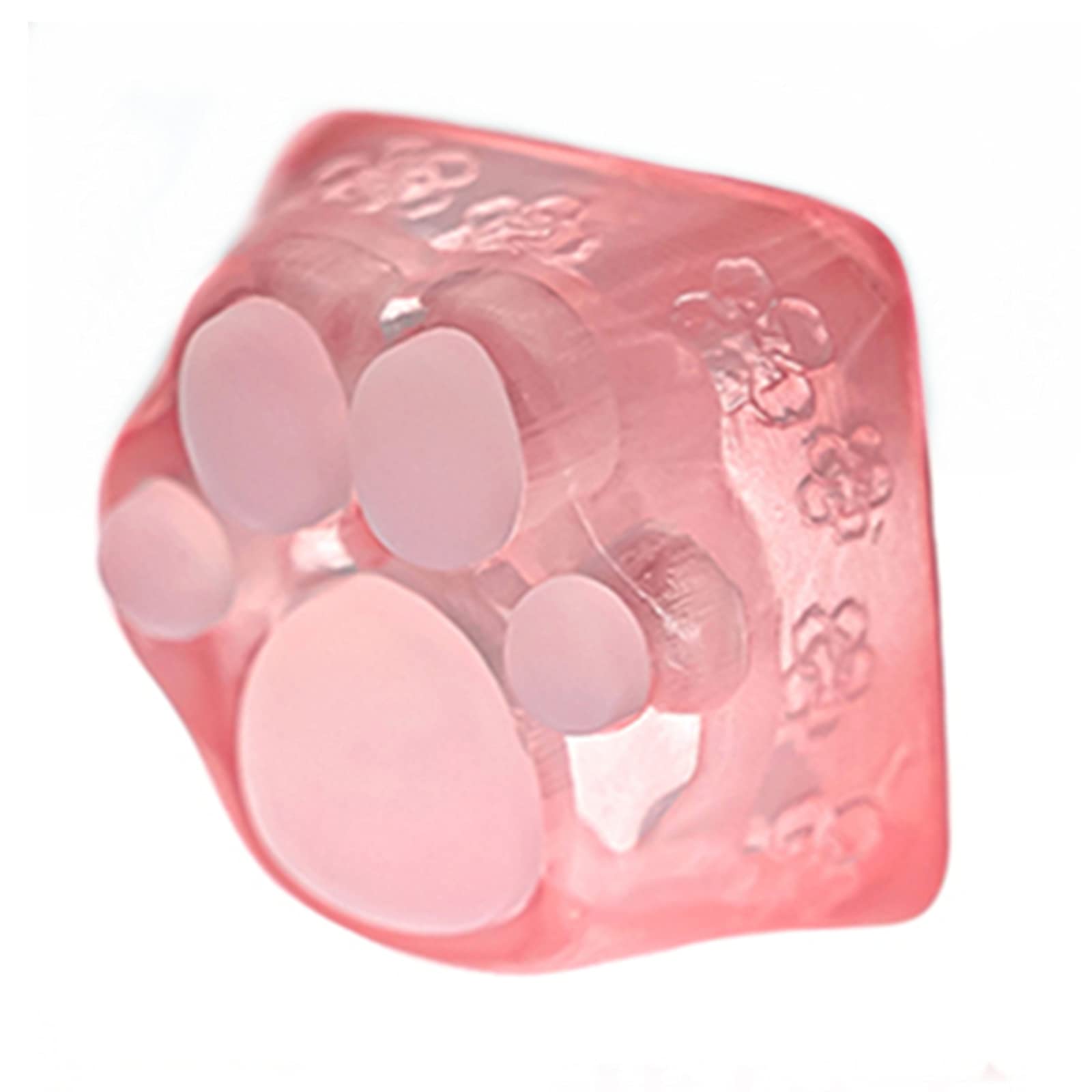 Cute Cat-Claws Keycap for Cherry MX Switches - Gaming Keyboard Accessory (Pink Translucent)