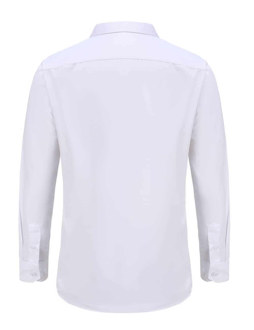 Wrinkle-Free Men's Long Sleeve Dress Shirts - No Iron Button Down Shirt with Pocket | Formal & Business Attire for Office, Interviews & Special Occasions