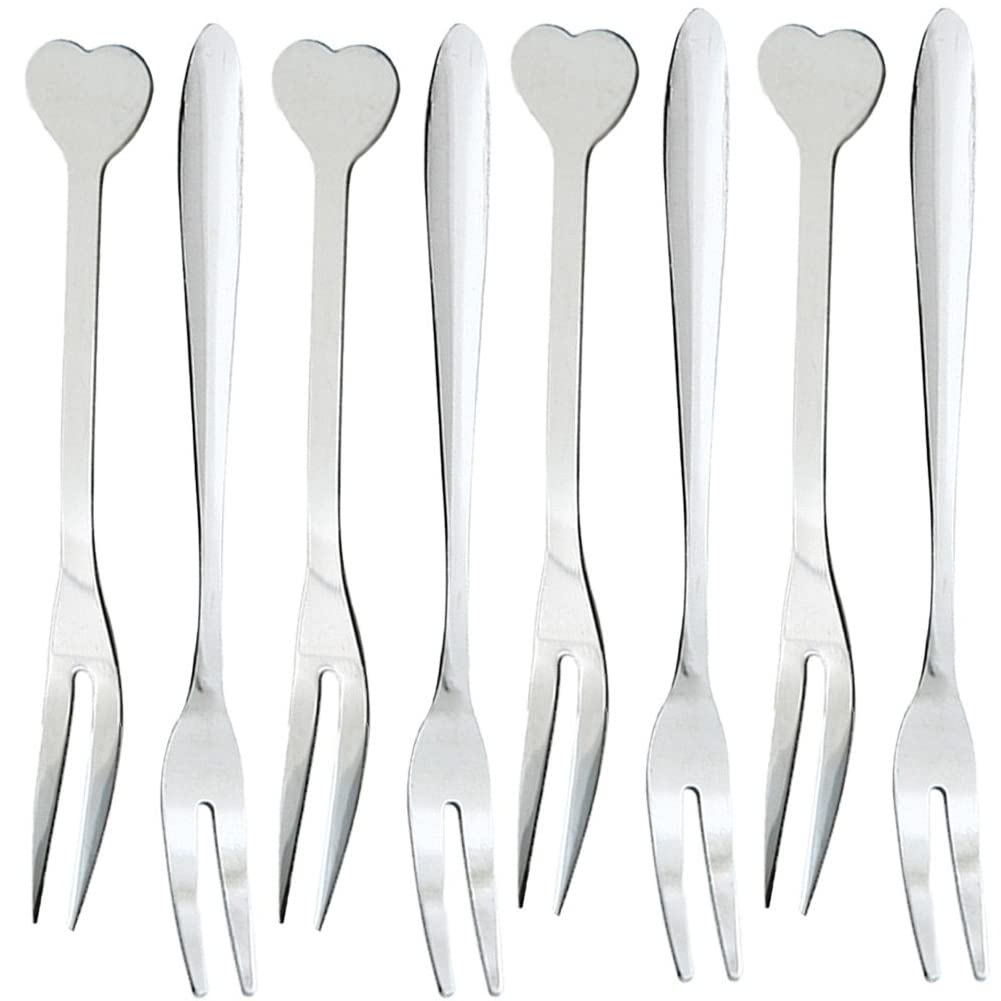 10-Piece Stainless Steel Fruit Forks Set - Elegant Dessert Forks for Restaurants, Cafeterias, Home Parties & Picnics - Durable Tableware for Fruits, Cakes & Appetizers