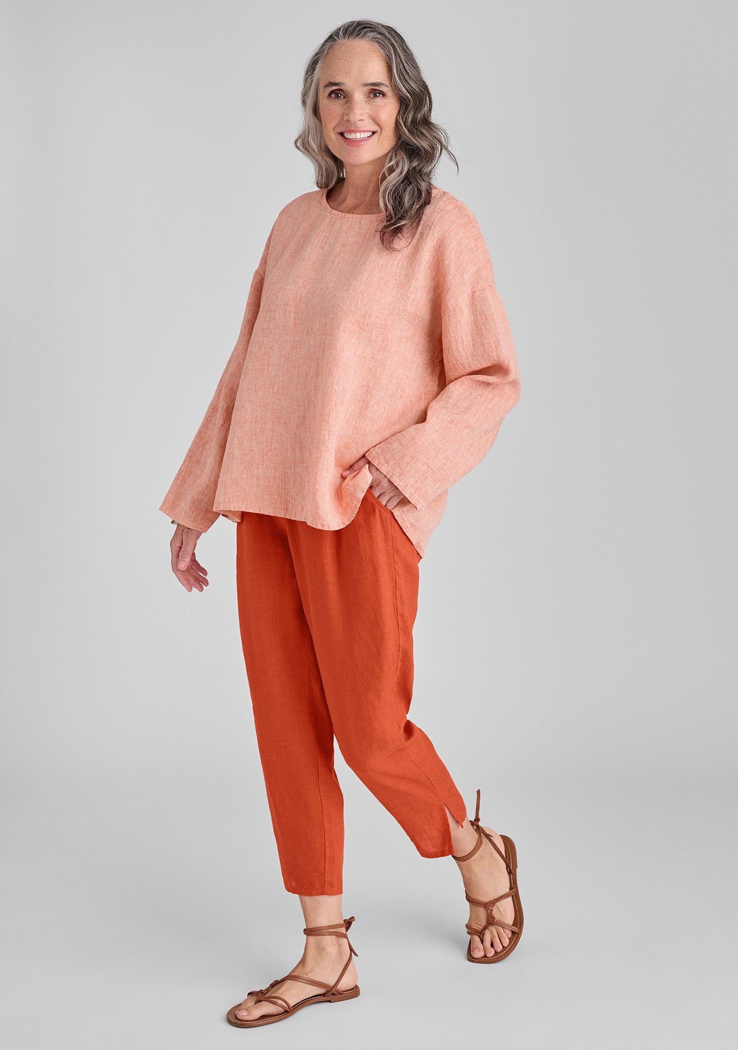 Stylish Tapered Linen Pants for Women - Comfortable & Breathable Summer Casual Pants for Work, Travel & Everyday Wear
