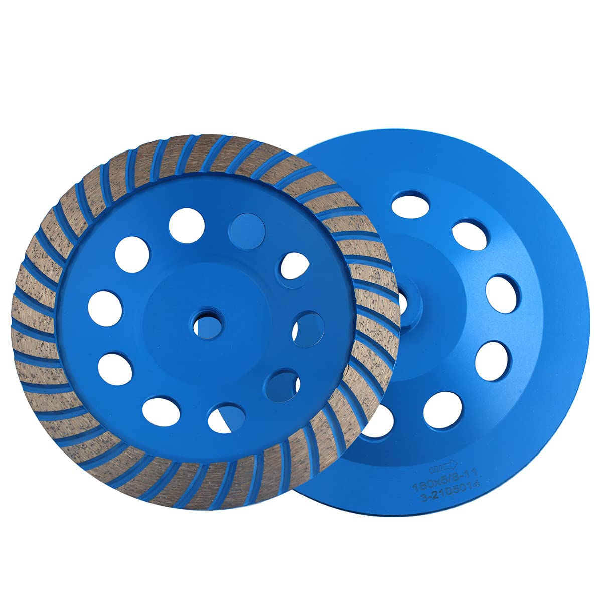 6 Inch Turbo Row Diamond Grinding Cup Wheel - 5/8