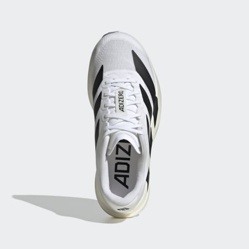 Adidas Women's Adizero Evo SL Running Shoes - White/Black/White | Lightweight & Breathable for Marathon Training & Road Running