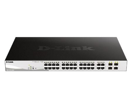 D-Link DGS-1210-28MP 28-Port Gigabit Smart Managed PoE Switch with 370W Power Budget - Ideal for Office Networks, IP Camera Systems & VoIP Phone Setups