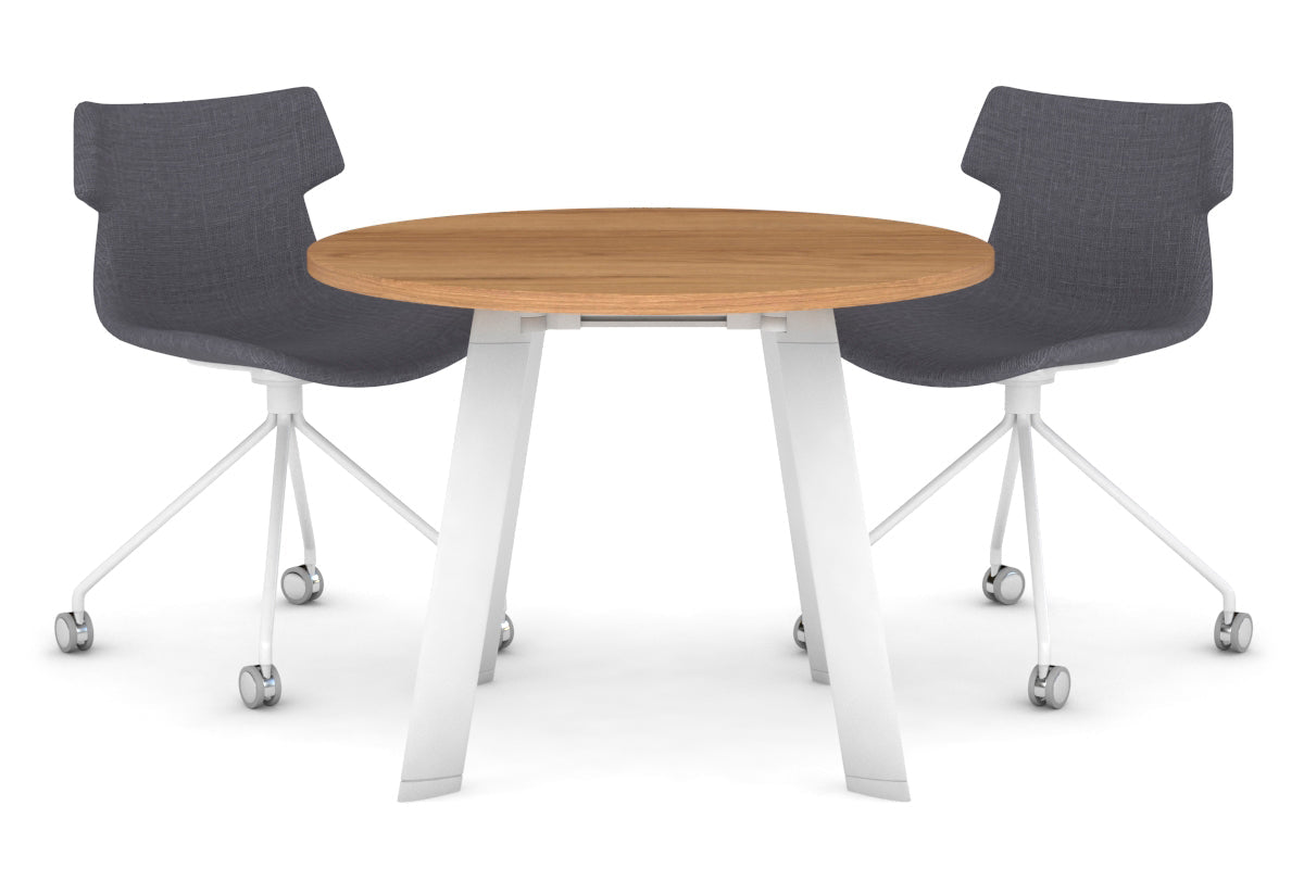 Round Conference Table 700mm - Modern Office Meeting Table for Small Spaces, Boardrooms & Collaborative Workspaces