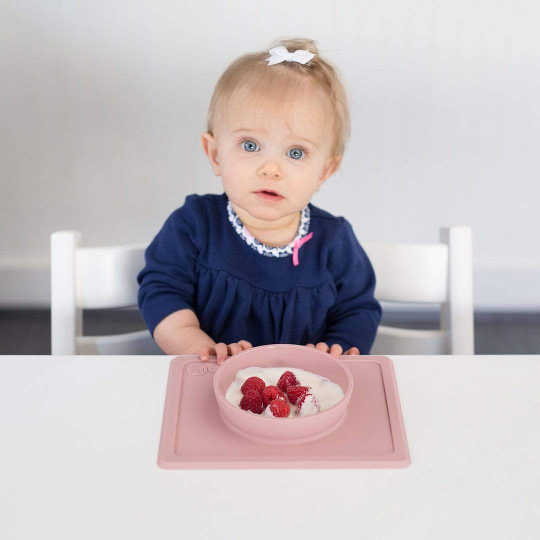 ezpz Mini Bowl - Non-Slip Silicone Baby Bowl for Toddlers | Perfect for Mess-Free Feeding, Travel & Daycare | BPA-Free, Dishwasher Safe