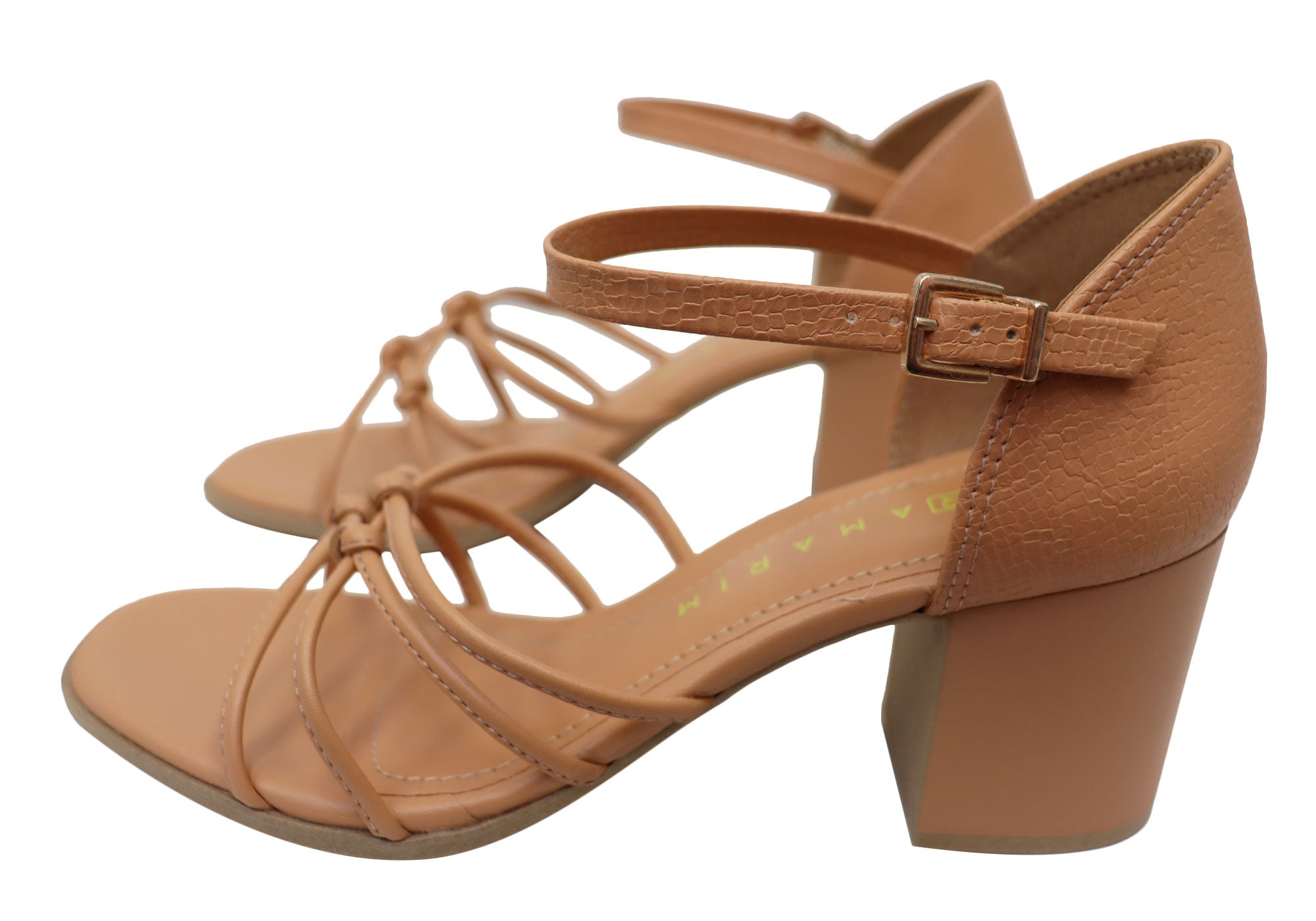 Ramarim Therese Women's Comfortable Brazilian Mid Heel Dress Sandals - Elegant Summer Wedding & Party Shoes for Women