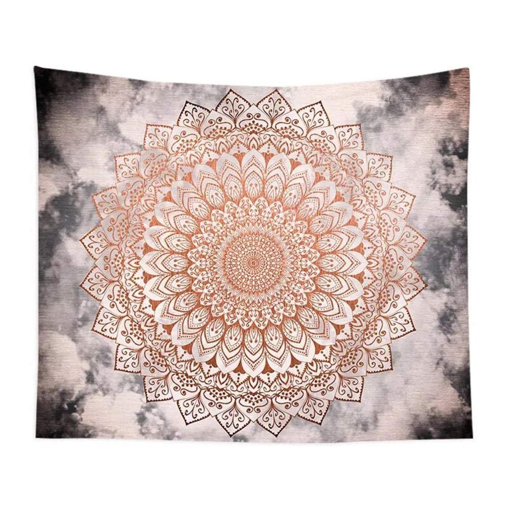 Mandala Wall Tapestry 60x60 Inches Large Boho Decor - Indian Inspired Bedspread, Tablecloth for Bedroom, Living Room & Dorm - Perfect for Meditation Spaces, Yoga Studios & Bohemian Home Decor