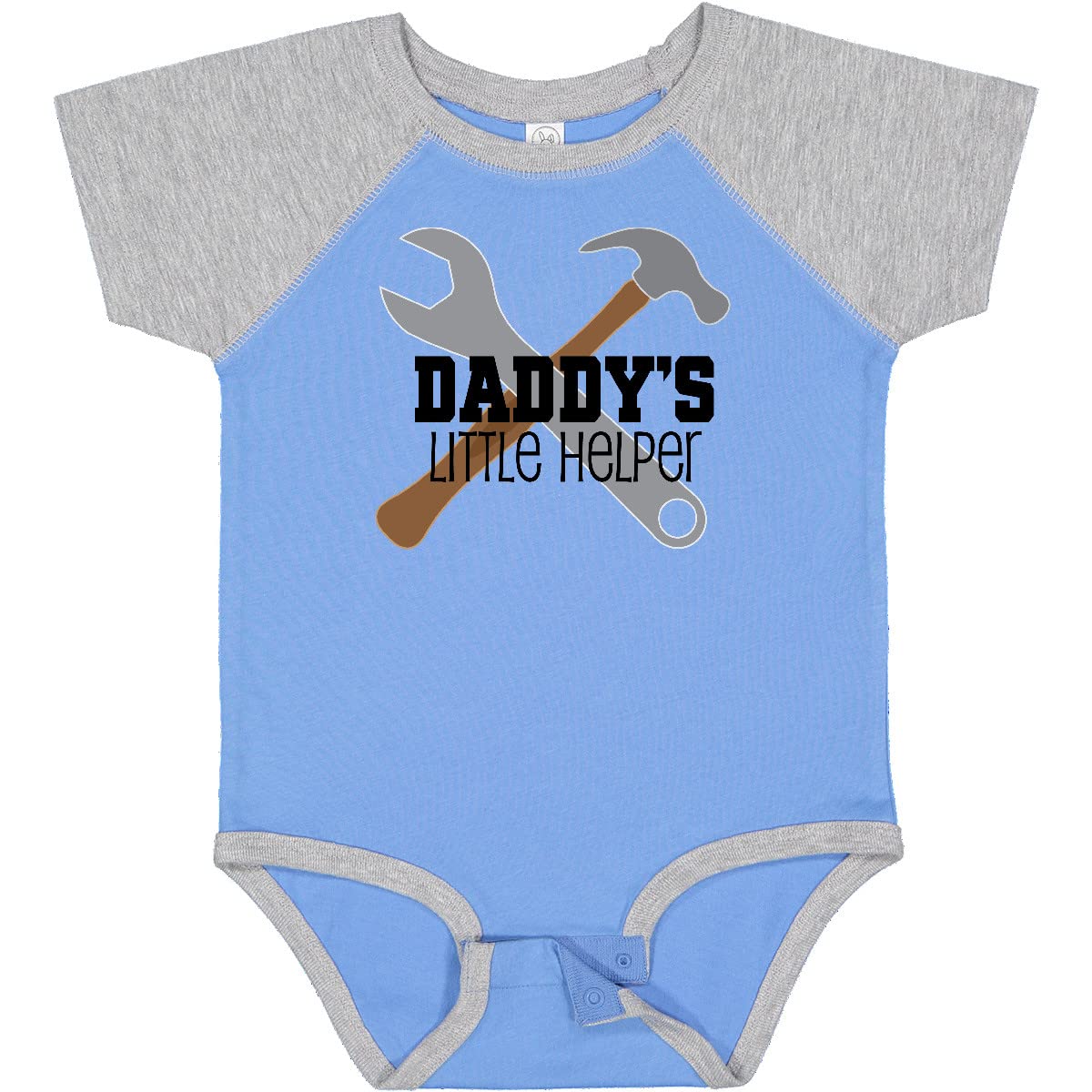 Inktastic Daddy's Little Helper Tool Set Baby Bodysuit - Cute Construction Theme Onesie for Newborns & Infants - Perfect for Father's Day, Baby Showers & Family Photos
