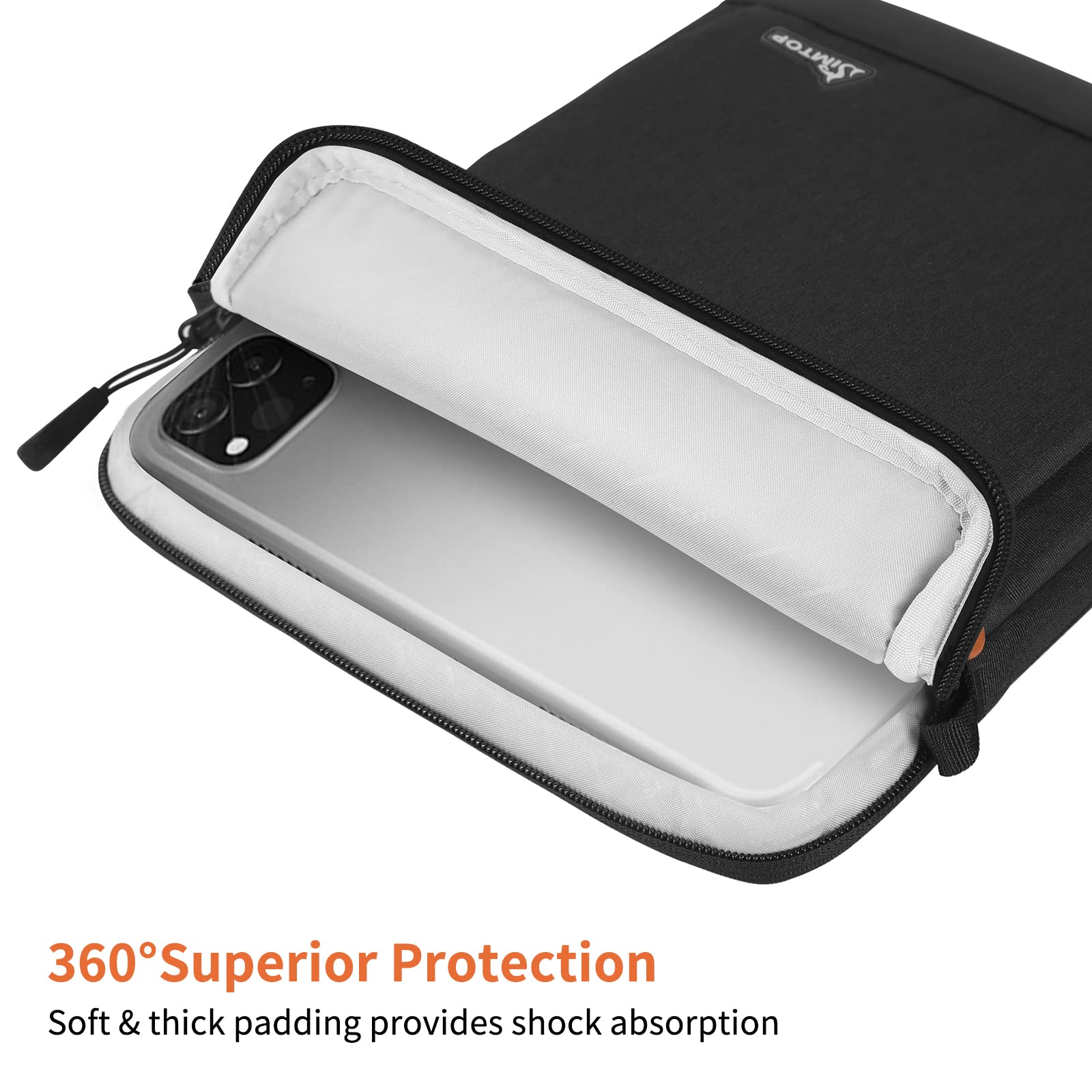Premium 11 Inch Tablet Case with YKK Zipper - Compatible with iPad Pro 11-inch (4th Gen), iPad Air (5th Gen) & iPad 10th Gen - Detachable Shoulder Strap - Perfect for Travel, Work & School Protection