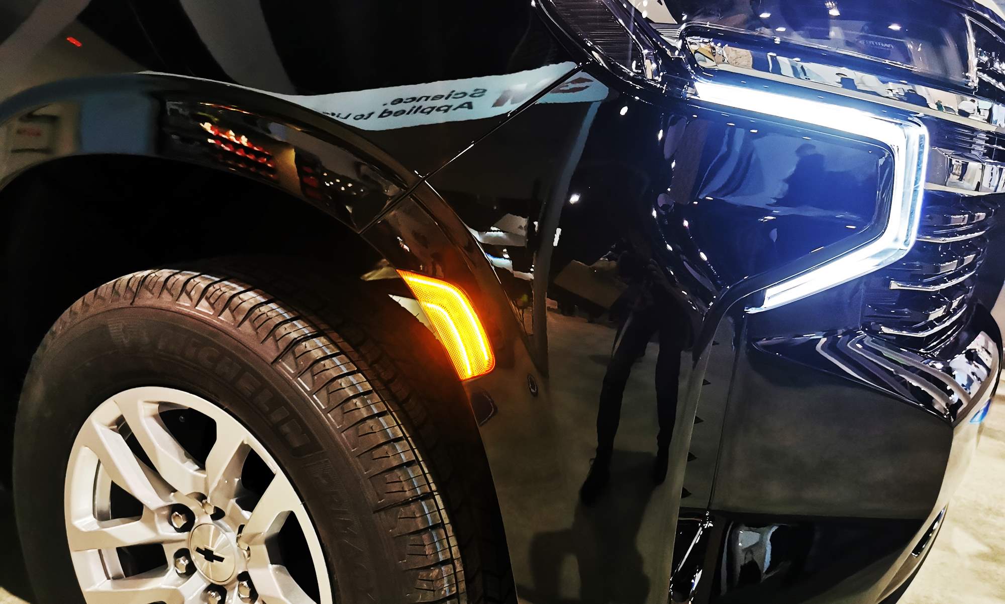 Amber LED Side Marker Lights for 2021-2024 Chevy Suburban, GMC Yukon, Cadillac Escalade - Clear Lens with Double Stripe Design - Enhanced Visibility & Style for Night Driving & Off-Road Adventures