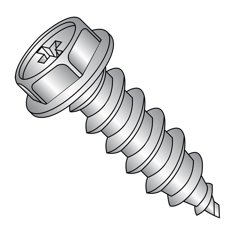 18-8 Stainless Steel Sheet Metal Screws - #8-15, 1