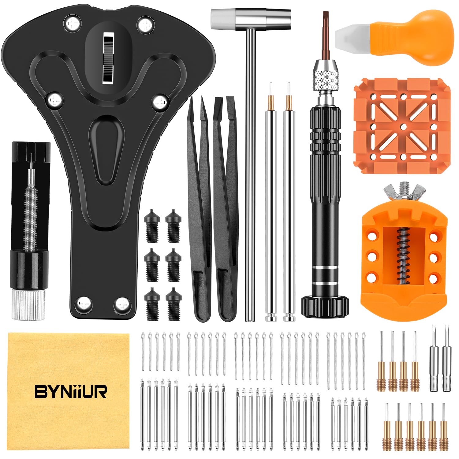 BYNIIUR Watch Repair Kit - Battery & Band Tool Kit for Watch Replacement & Maintenance