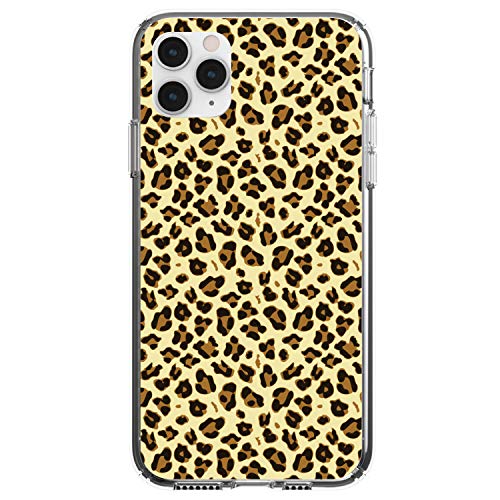 Black Beige Tan Leopard Skin Spots On Clear Case