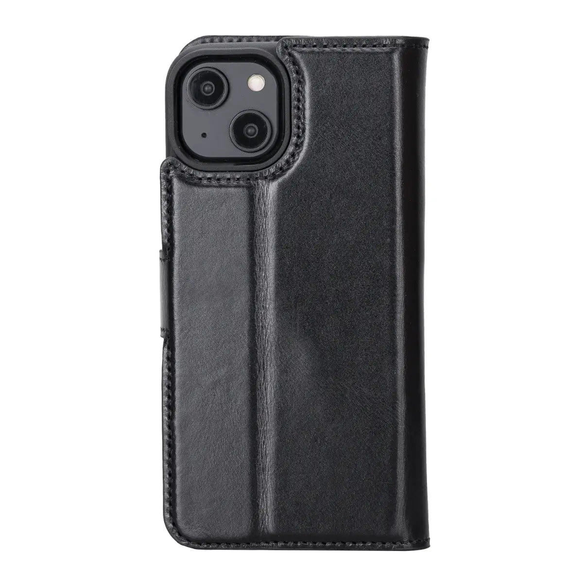 Premium Black Leather Wallet Case for iPhone 14 - Slim Protective Cover with Card Slots | Perfect for Everyday Use, Business Travel & Hands-Free Convenience