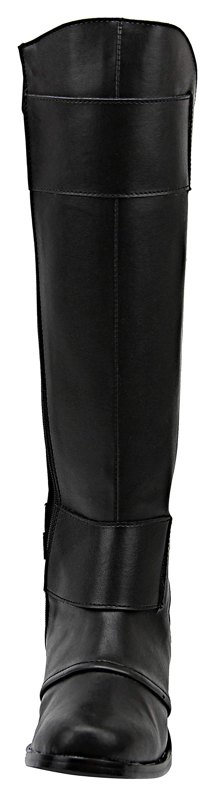 Stylish Women's Knee High Motorcycle Boots - Black Leather Riding Boots for Ladies | Perfect for Biking, Fashion & Outdoor Adventures