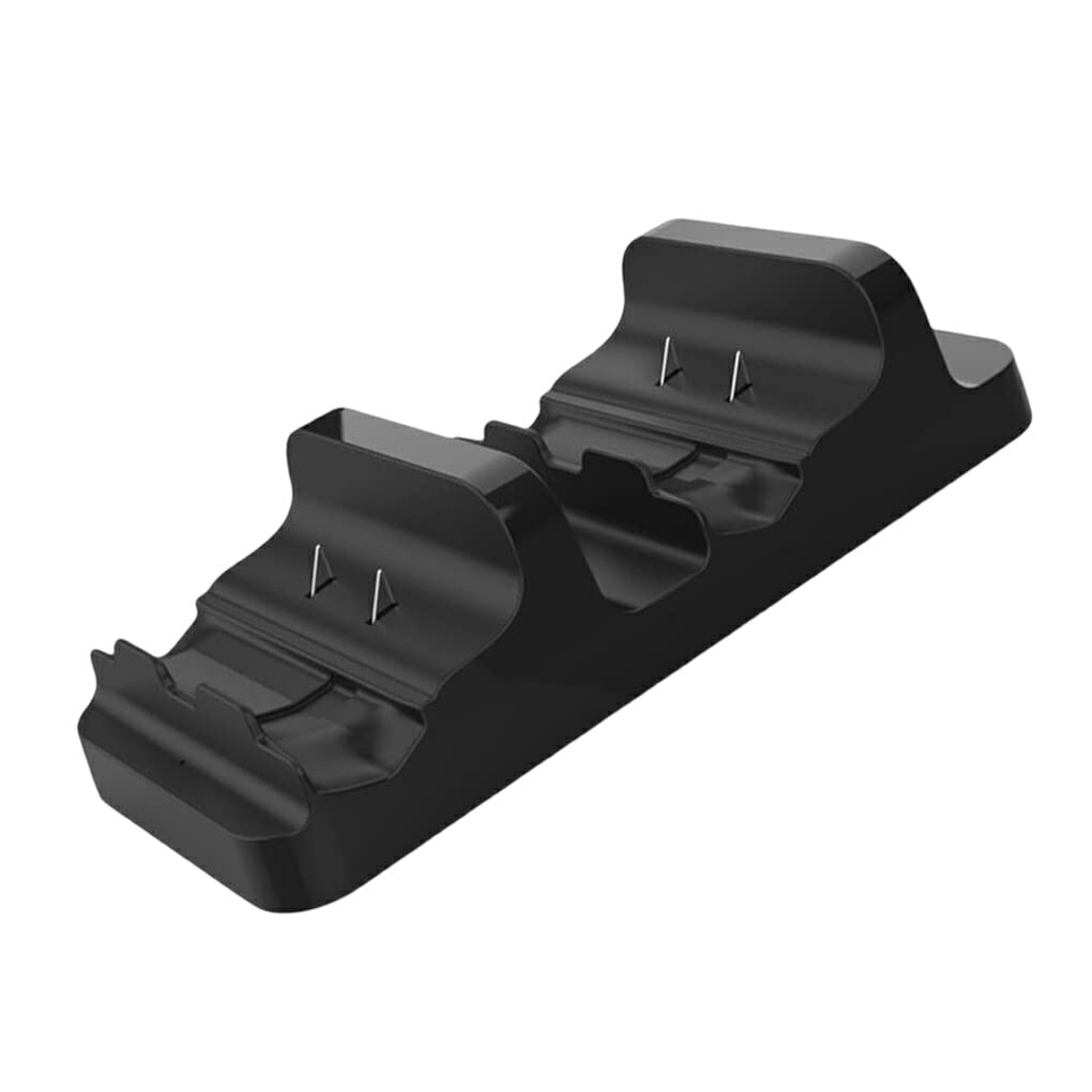 Nilioyul Twin Dock Charging Station for Gaming Controllers - Dual USB Charger Dock with Battery Pack | Perfect for PS5, Xbox & Switch Pro Controllers | Organize & Charge 2 Gamepads Simultaneously | Ideal for Gaming Setups & Entertainment Centers