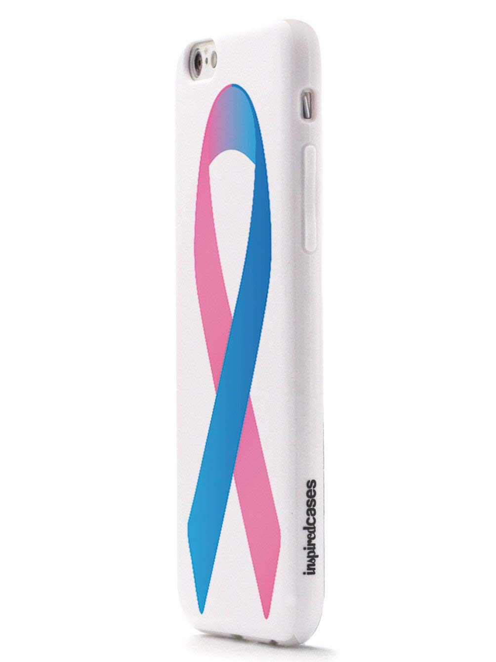 Inspired Cases - iPhone 11 Case with 3D Textured Protection - Pink & Blue Awareness Ribbon Design - Shockproof & Anti-Scratch Cover for Apple iPhone 11 - Perfect for Daily Use, Work, and Travel
