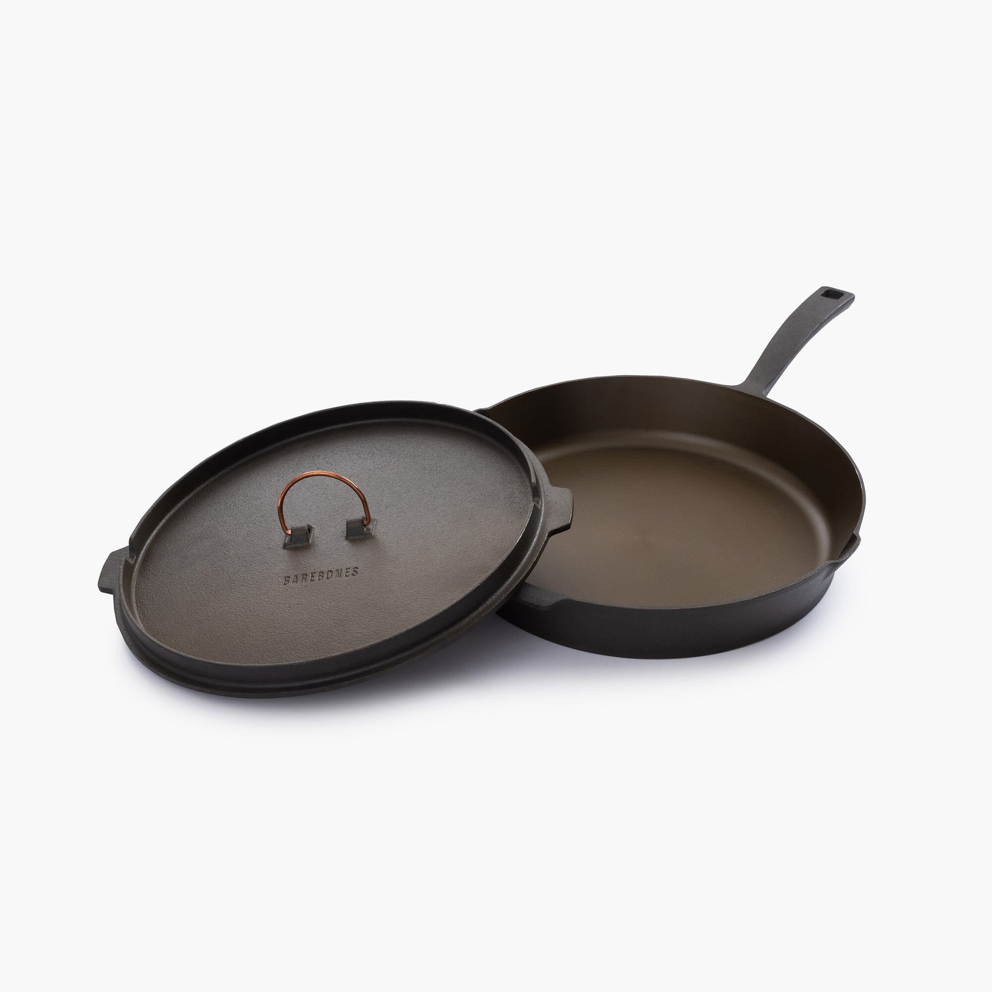 Premium 12-Inch Cast Iron Skillet Set - Non-Stick, Pre-Seasoned, Oven Safe - Perfect for Grilling, Frying, Baking & Camping - All-in-One Kitchen Essential for Home Chefs