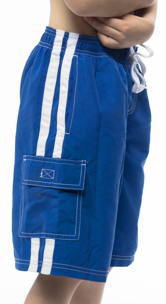 NORTY Boys' Swim Trunks with Pockets - Quick Dry Comfortable Board Shorts for Kids - Stylish Bathing Suit for Beach, Pool & Summer Activities