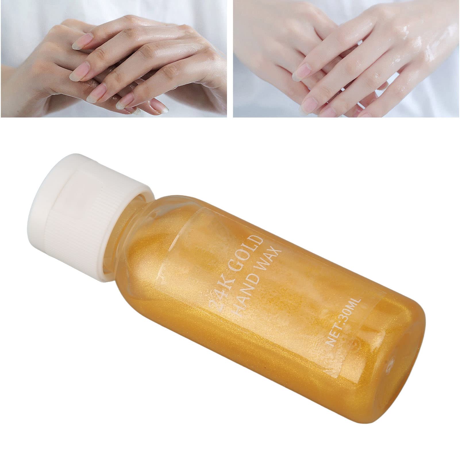 FILFEEL 30ml 24K Gold Hand Wax Mask - Milk & Honey Exfoliating Peel Off for Whitening, Moisturizing & Nourishing Dry Hands - Perfect for Spa, Salon & At-Home Hand Care Routine