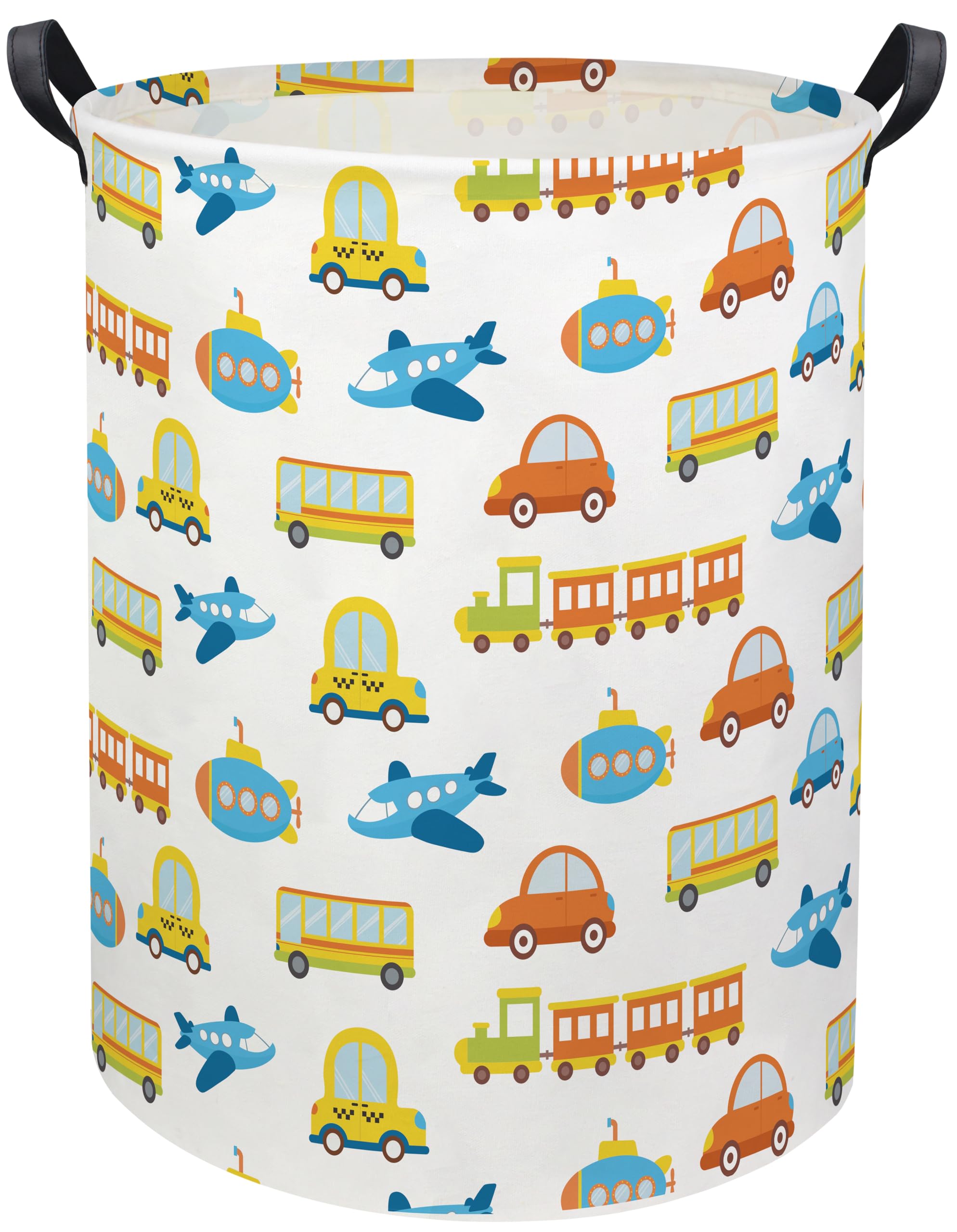 HIYAGON Kids Laundry Hamper & Toy Storage Bin - Car-Shaped Organizer for Boys Room Decor, Nursery, Bedroom & Bathroom | Perfect Gift Basket for Toddlers & Children (Car Design) - Ideal for Playroom Organization, Clothes Storage & Toy Collection