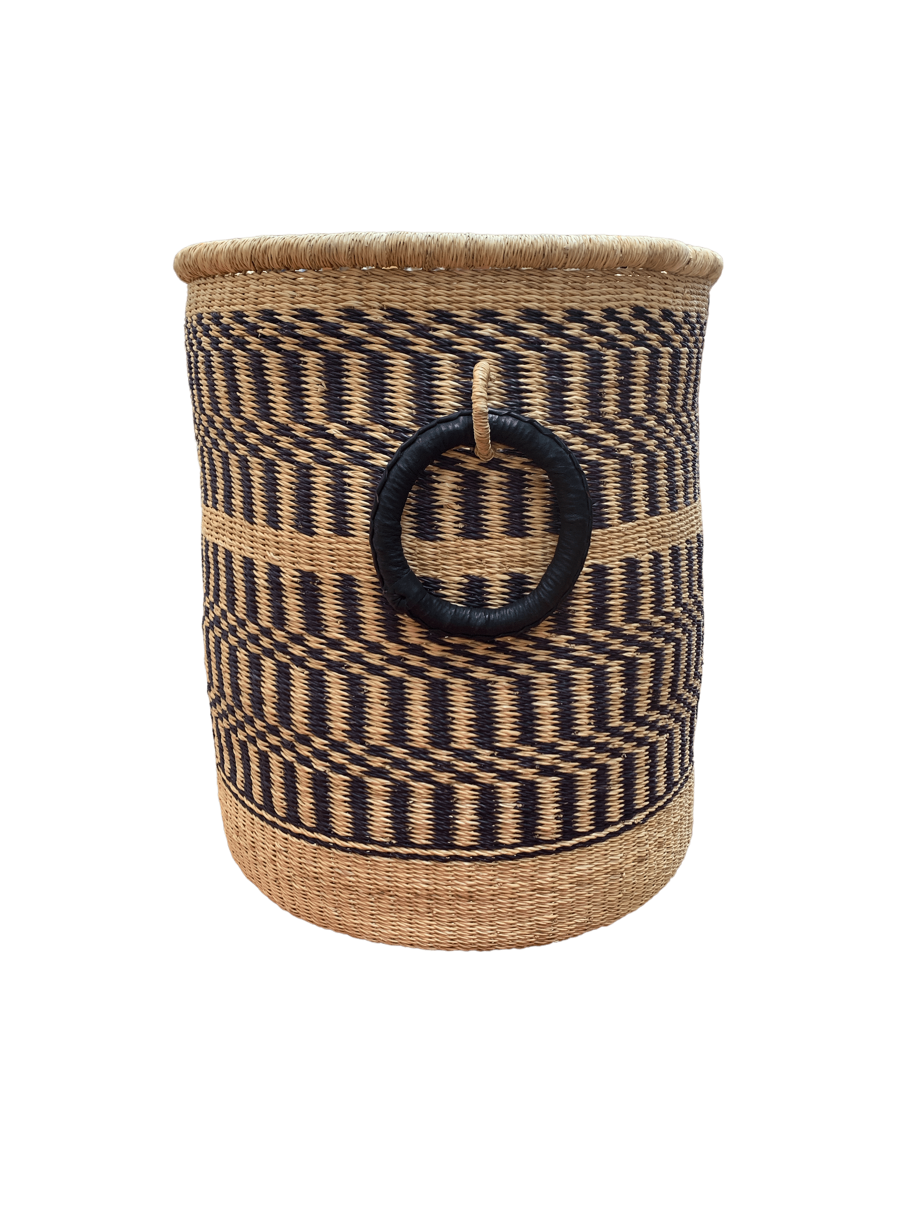 Woven Lines XL Basket - Large Handwoven Storage Basket for Home Organization | Perfect for Laundry, Toys, Blankets & Decor