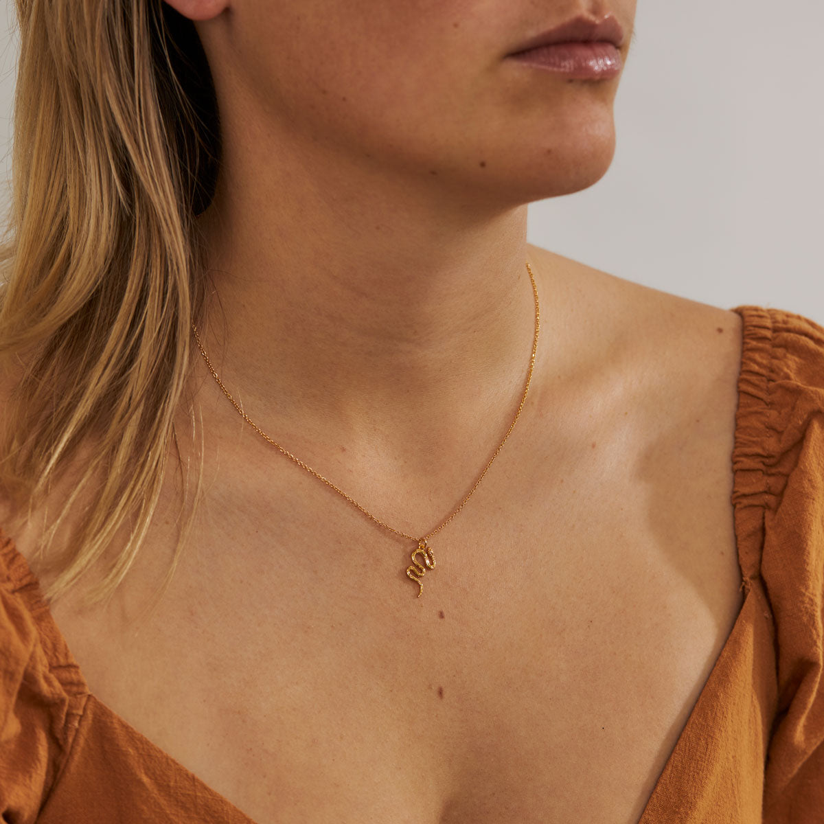 Mystic Serpent Gold Necklace for Women - Elegant Snake Jewelry Gift for Her - Perfect for Parties, Date Nights & Boho Fashion