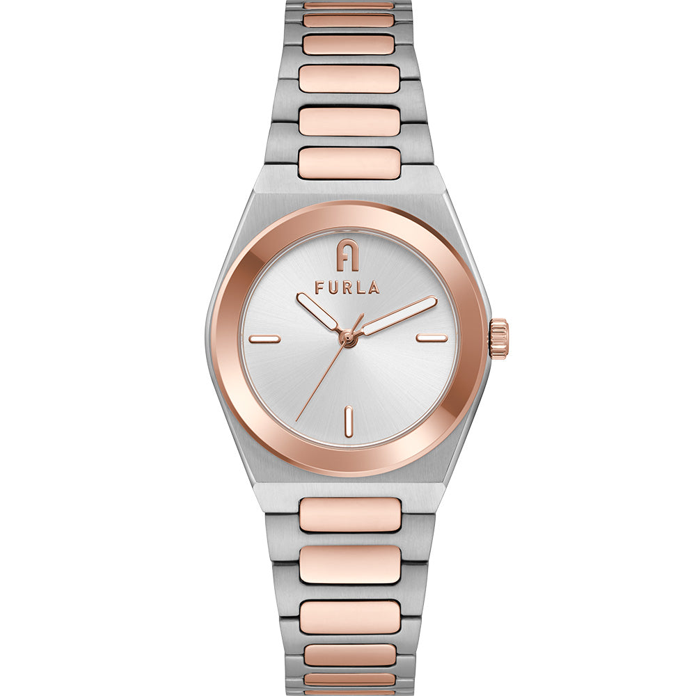 Furla WW00014001L5 Tempo Mini Two-Tone Women's Watch - Elegant & Stylish Accessory for Everyday Wear & Special Occasions