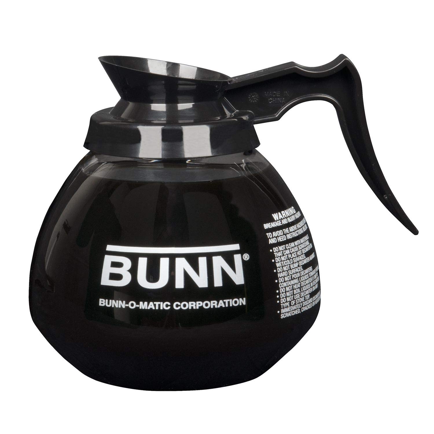 Bunn Glass Coffee Pot Decanter Carafe Set of 3 - 12 Cup Capacity Black Coffee Server - Perfect for Home, Office, and Restaurant Use