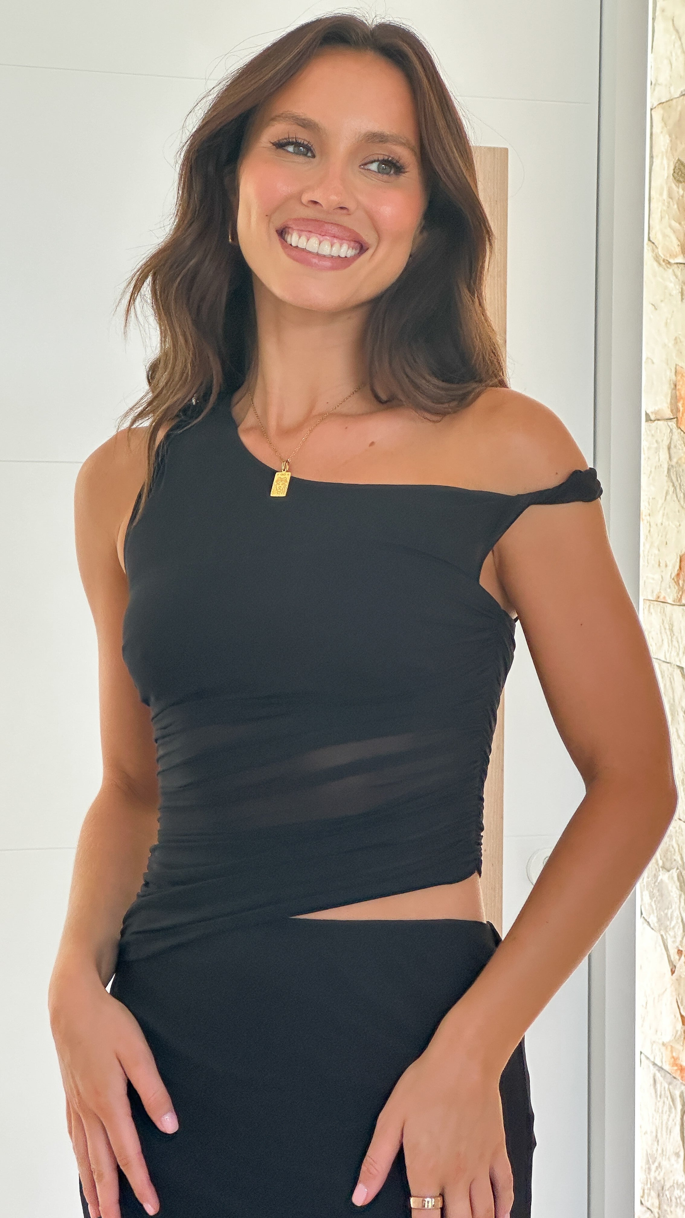 Iantha Maxi Dress for Women - Elegant Black Long Flowy Dress for Summer, Beach, Party & Evening Wear