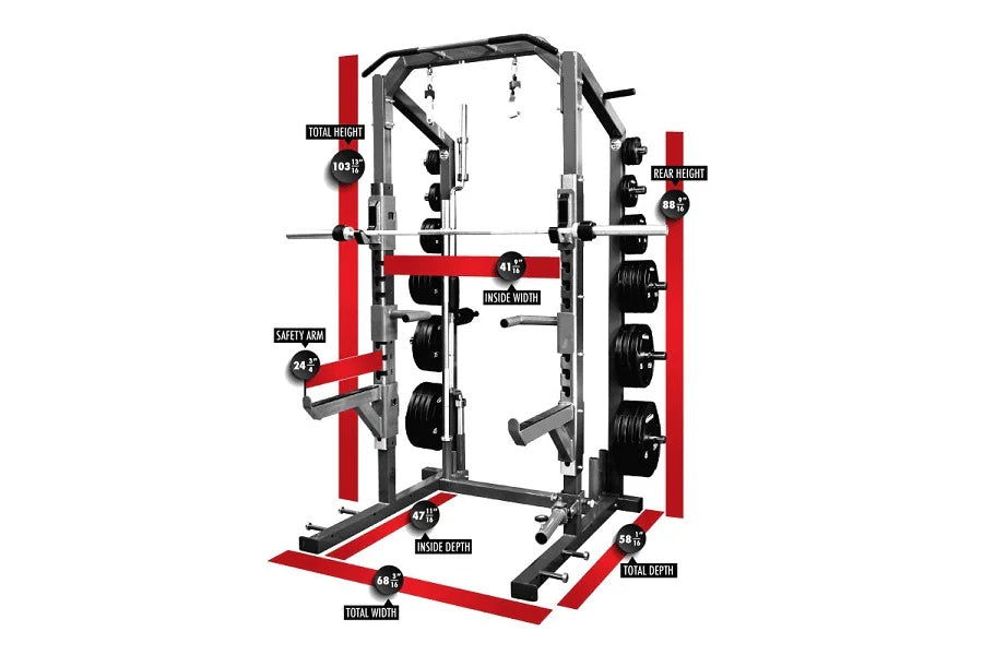Warrior Elite 3.0 Power Rack - Heavy Duty Home Gym Equipment for Strength Training | Perfect for Garage & Home Workouts | Summer Sale