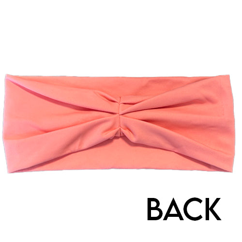 Soft Stretchy Headband for Women - Peach Color Hair Band for Workouts, Yoga & Everyday Wear