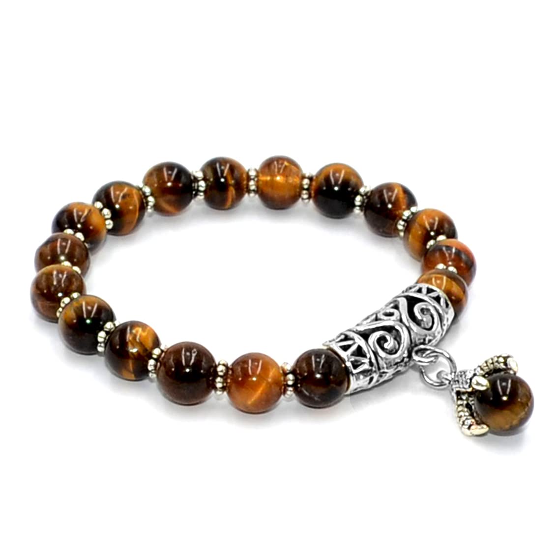 ALBATROSART Tiger Eye Natural Stone Bracelet for Women - Handmade Beaded Bracelet with Healing Properties - Boho Chic Jewelry Gift for Birthday, Anniversary & Spiritual Healing
