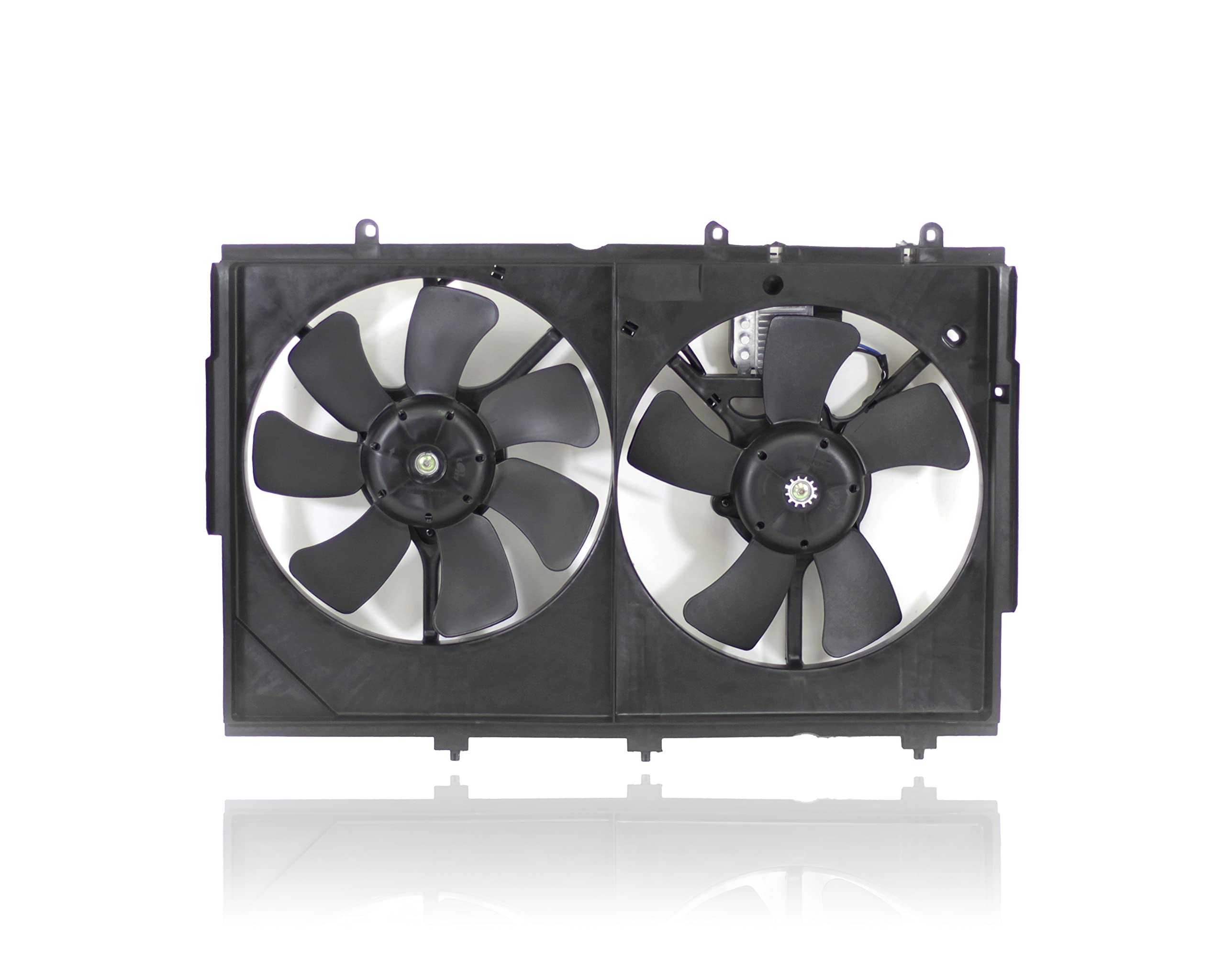 Dual Radiator and Condenser Fan Assembly Compatible with 2003-2006 Mitsubishi Outlander - Replacement for MR993933 - Includes Fan Control Module - Perfect for Engine Cooling System Repair & Maintenance