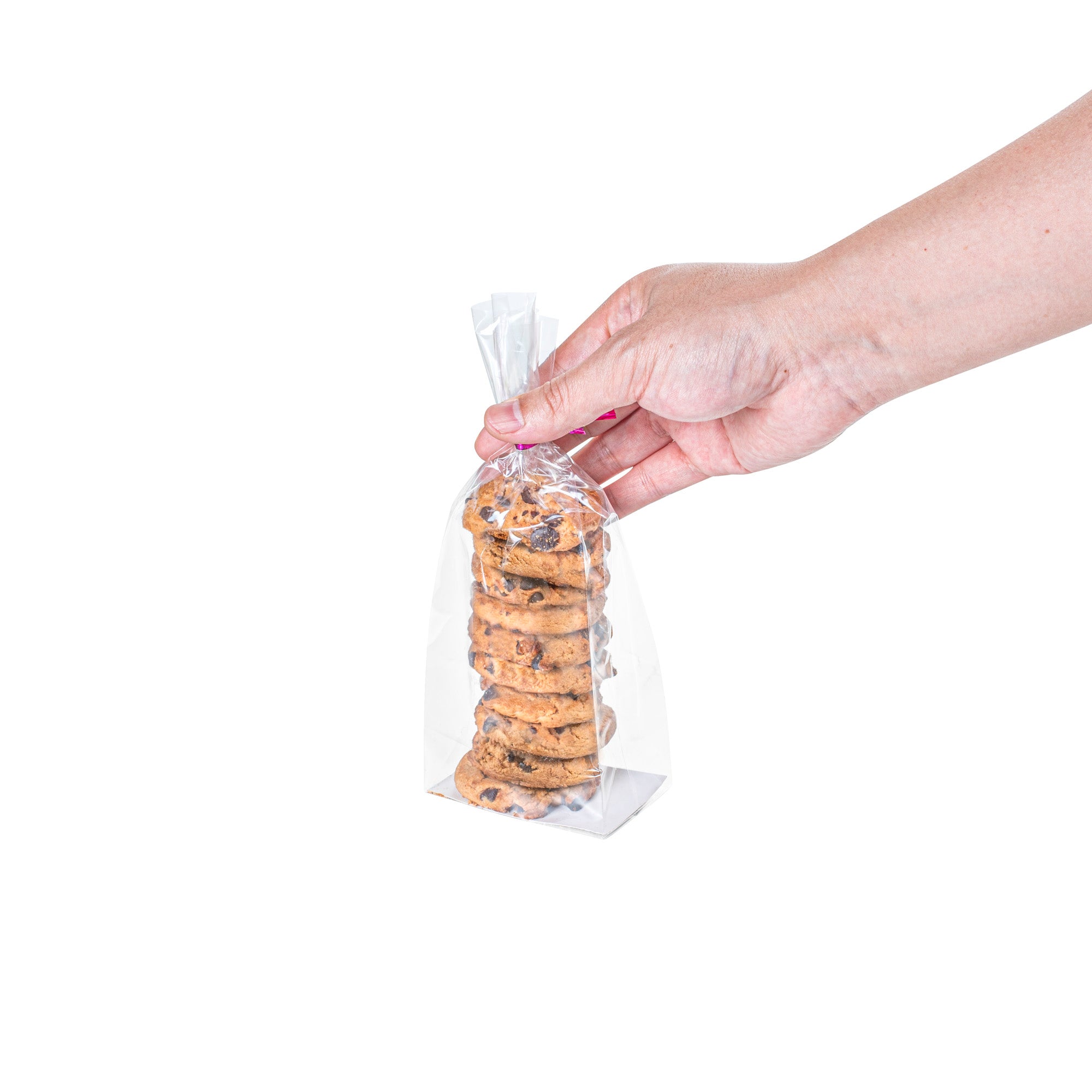 Clear Plastic Gusset Bags with Flat Bottom - 3
