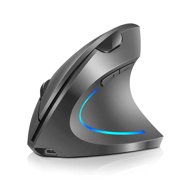 Ergonomic Wireless Mouse for PC - Comfortable Vertical Design for Office & Gaming - Reduce Wrist Pain & Improve Productivity
