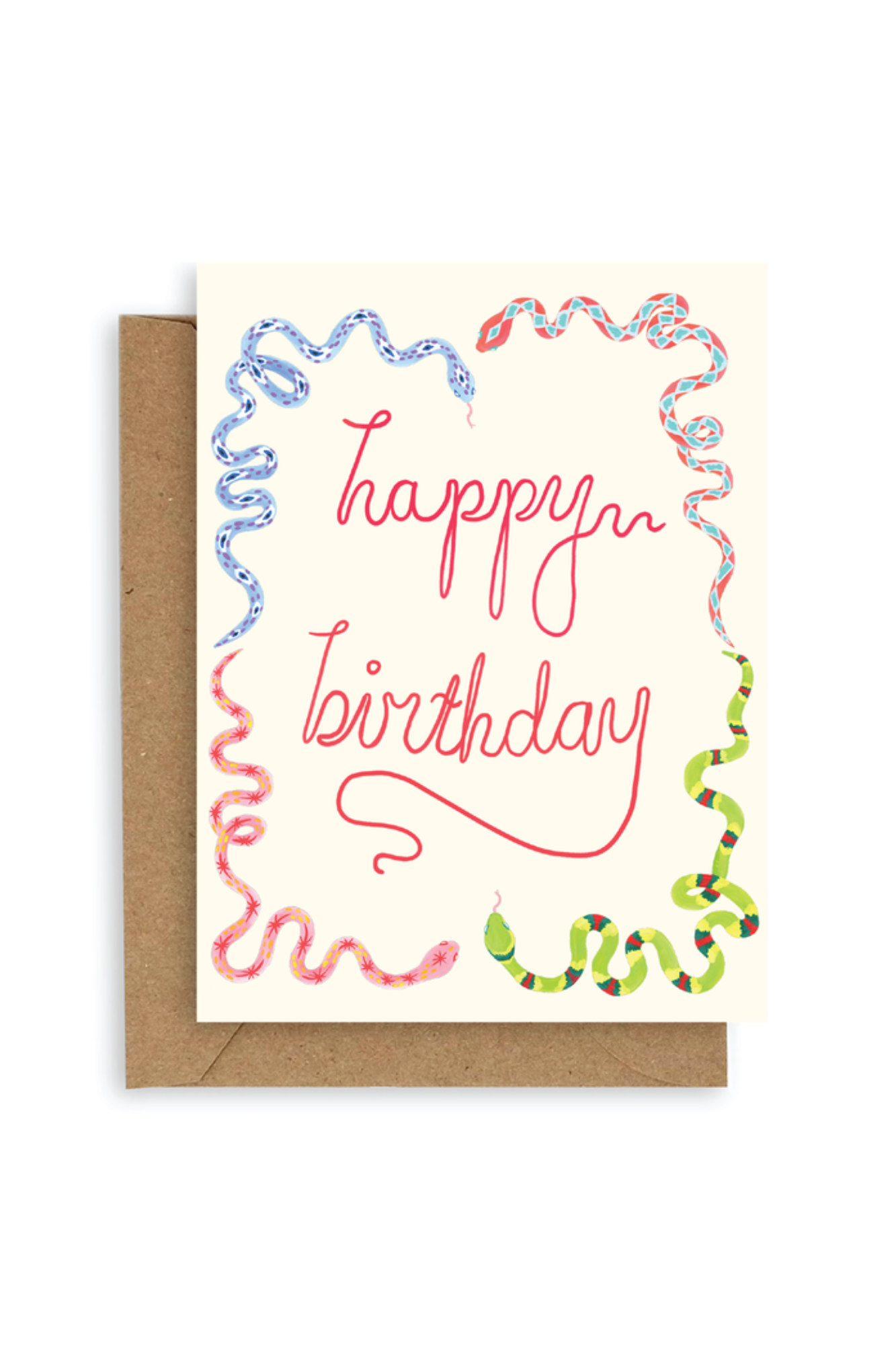 Funny Snake Birthday Card - Cute Reptile Greeting Card for Herpetology Lovers - Perfect for Reptile Enthusiasts & Snake Lovers' Birthdays
