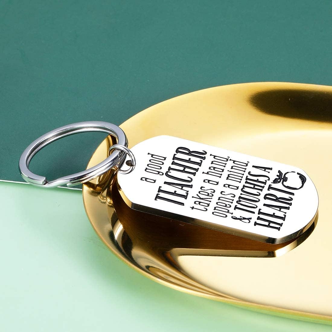 Personalized Teacher Appreciation Gifts - Thoughtful Keychain for Educators, Principals, Graduation, Retirement & Back to School - Perfect Thank You Gift for Women & Men (Birthday, Thanksgiving, Wedding) - Ideal for Classroom Celebrations & Staff Recognition Events