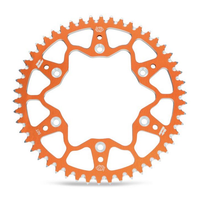 Sprocket Moto Master Dual Ring Compatible with KTM 125SX 400SX 250SXF 525SXF 125XCW 505XCW 250XCFW 530XCFW - High-Performance Motorcycle Sprocket for Off-Road & Motocross Racing (Orange)