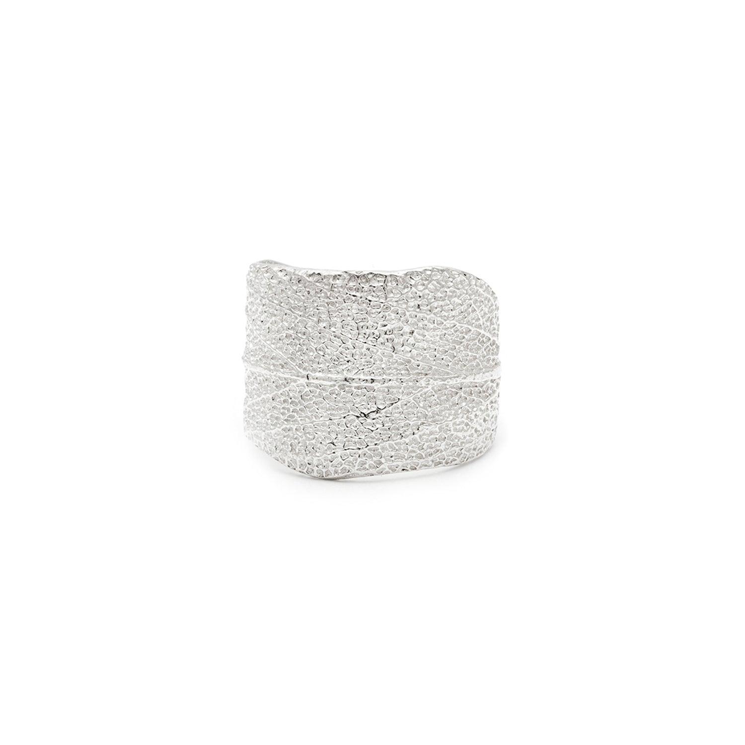 Sage Leaf Ring - Sterling Silver Adjustable Herbal Jewelry for Women | Perfect for Boho Fashion, Nature Lovers & Spiritual Healing