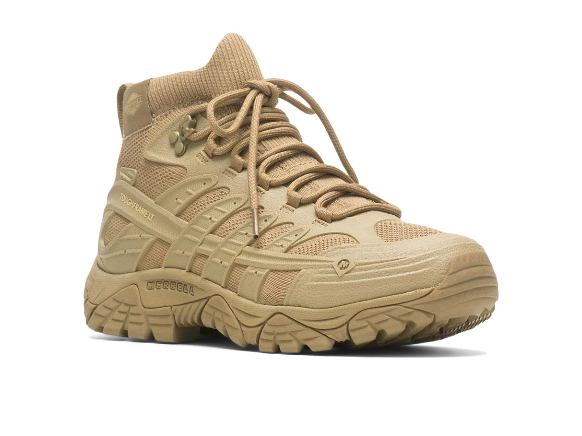 Merrell Men's Moab Velocity Tactical Mid Waterproof Hiking Boots - Slip & Oil Resistant, Breathable Military Boots for Outdoor Adventures, Hunting & Work