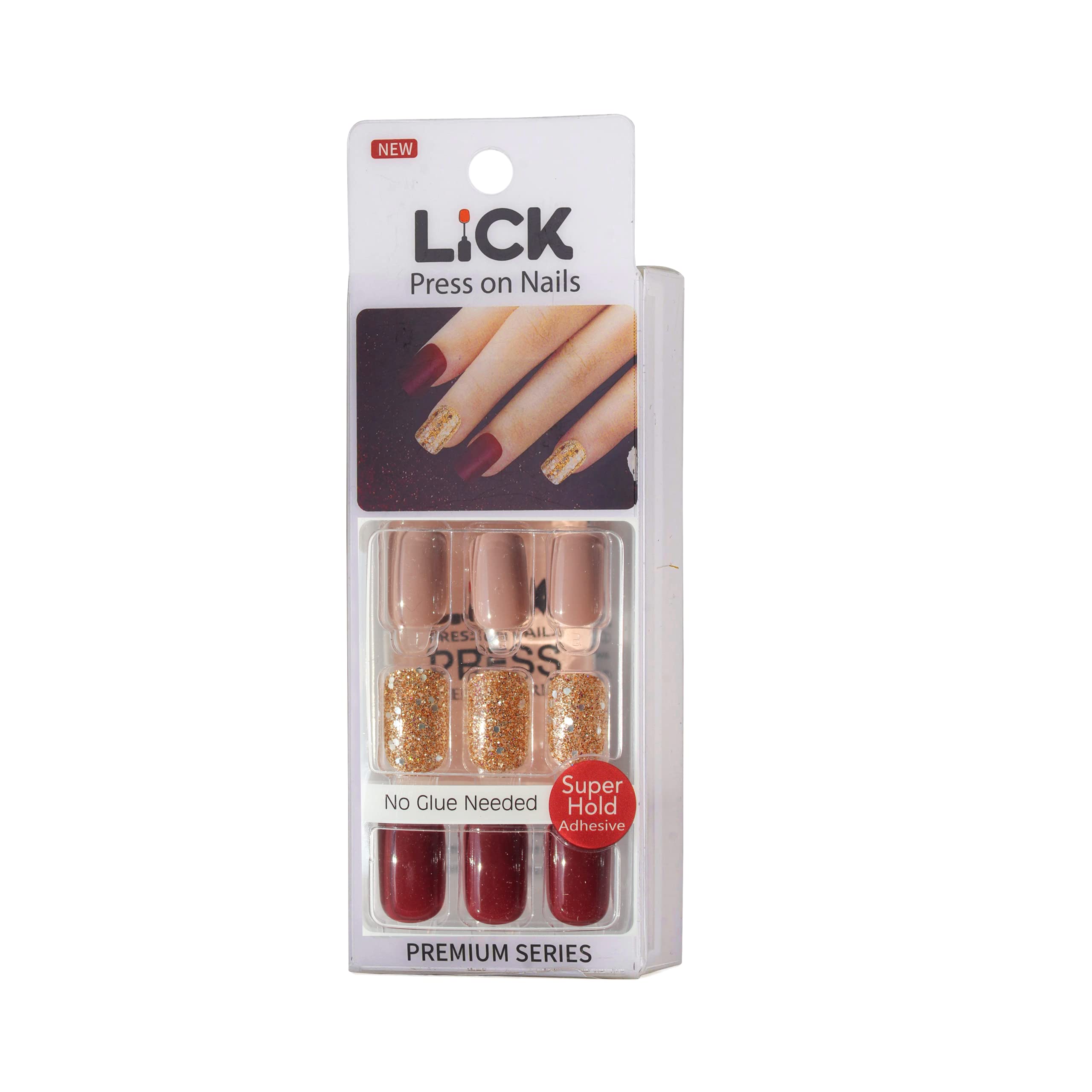 French Press On Nails Kit - Reusable Artificial Nails for Women & Girls | Acrylic Nail Extensions with No Glue Needed | Perfect for Parties, Weddings & Daily Wear