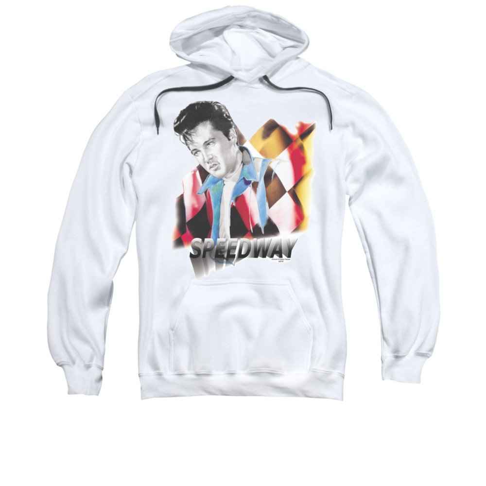 Speedway Elvis Presley Adult Hoodie Fleece Sweatshirt - Vintage Rock Music Fan Apparel for Men & Women - Perfect for Concerts, Gifts & Casual Wear