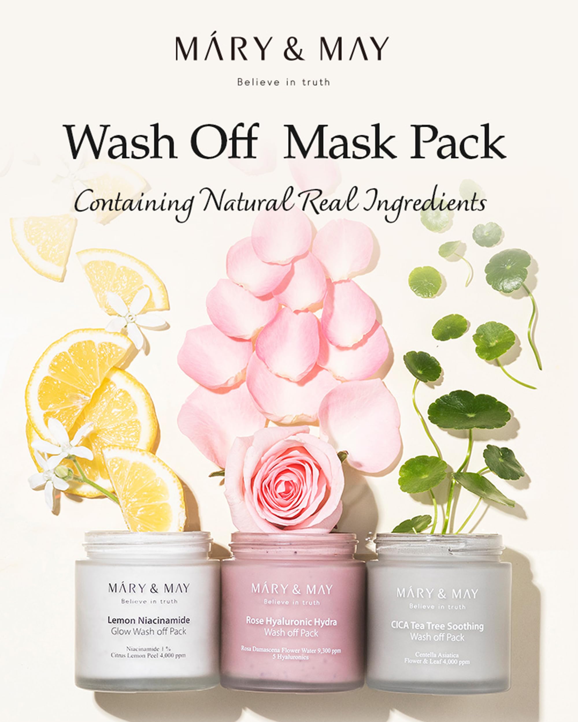 Mary&May Lemon Niacinamide Face Mask - Vitamin C Brightening & Hydration for Glowing Skin