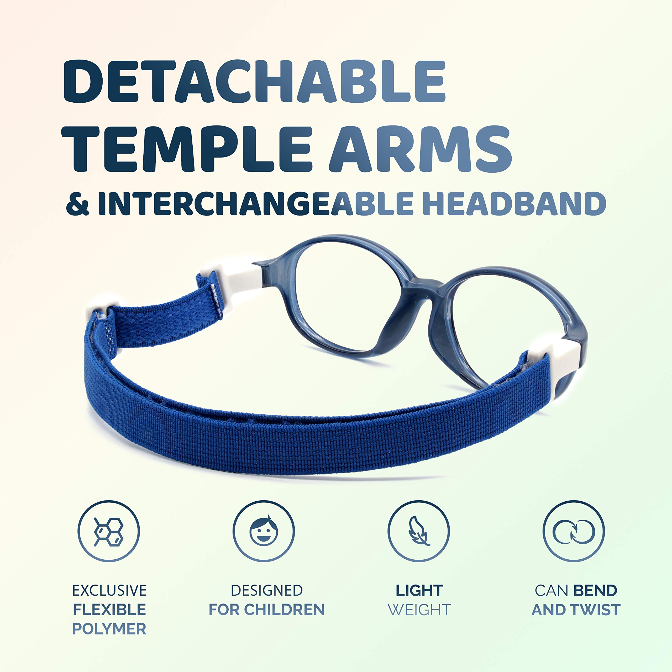 Unbreakable Kids Glasses - Flexible & Durable Children's Eyewear for Active Lifestyles - Perfect for School, Sports, and Everyday Play - Model 3005