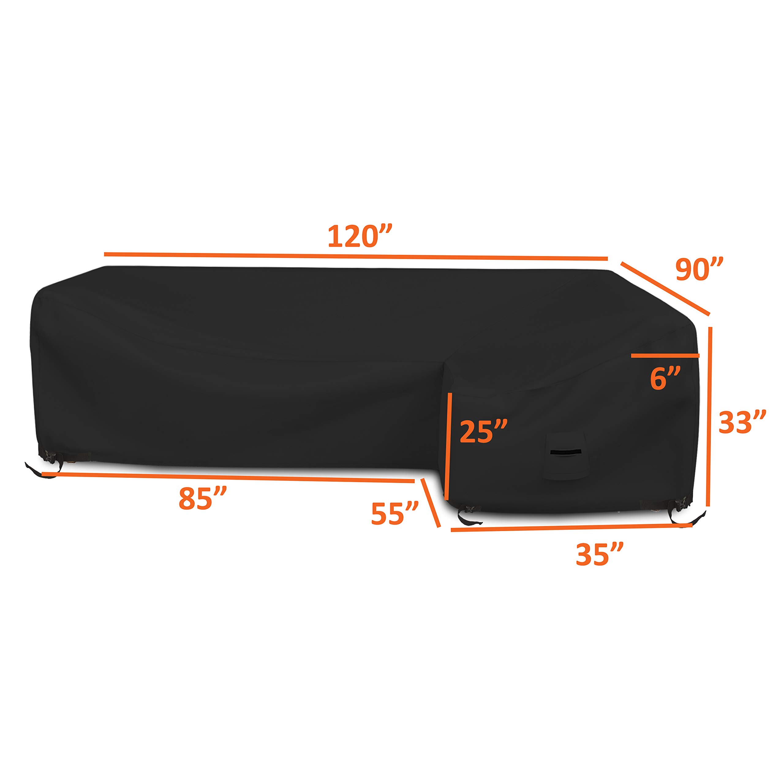 L-Shaped Sectional Sofa Cover - 90