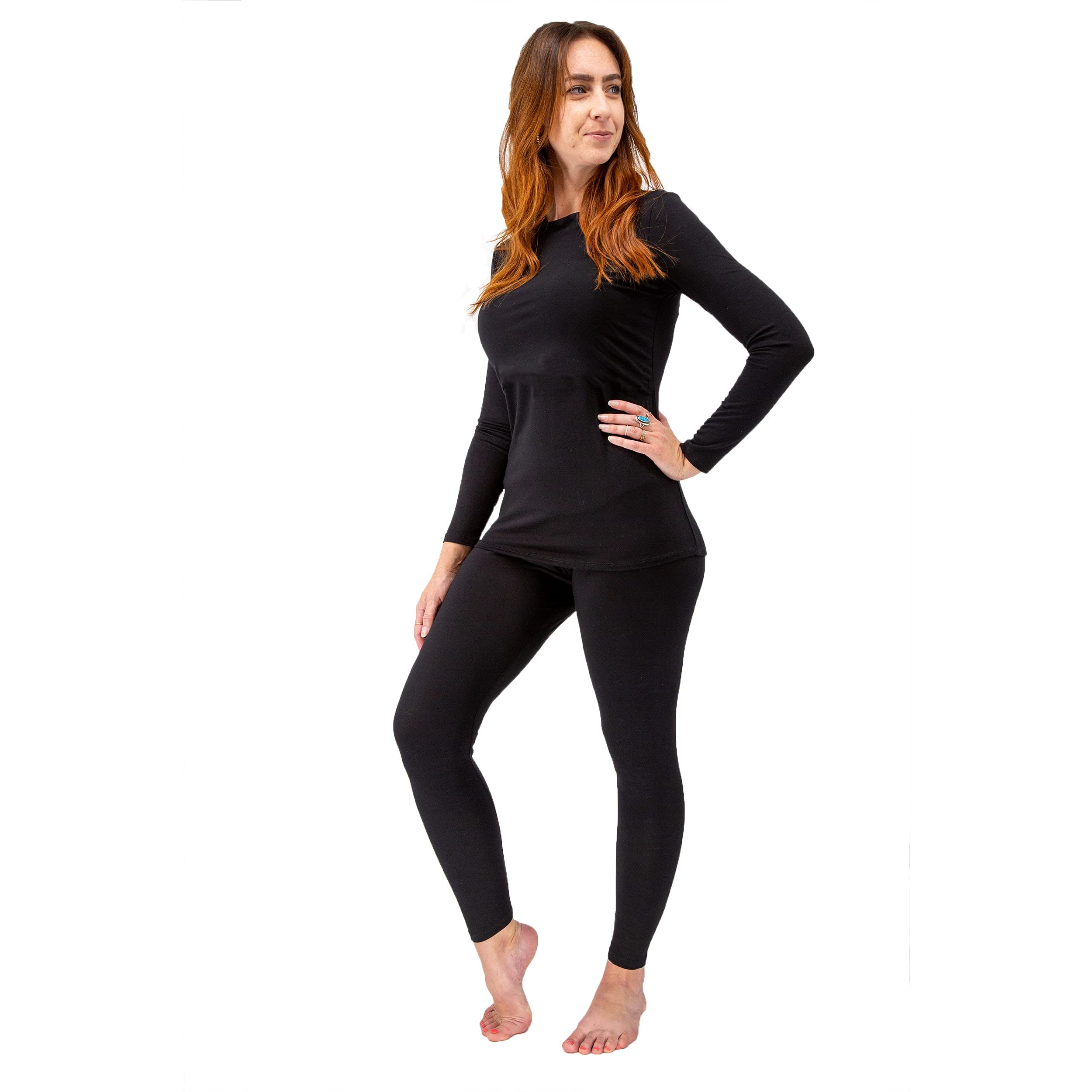 Ultra-Soft Maternity Loungewear Set - Bamboo Nursing Shirt & Over Belly Leggings for Pregnant Women | Comfortable Pregnancy Outfit for Relaxing at Home & Nursing